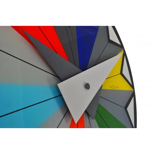 Afbeelding laden in galerijviewer, Nextime klok 8163 circus, ø43 cm, wall, black multi-color
