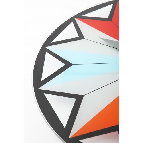 Nextime klok 8163 circus, ø43 cm, wall, black multi-color