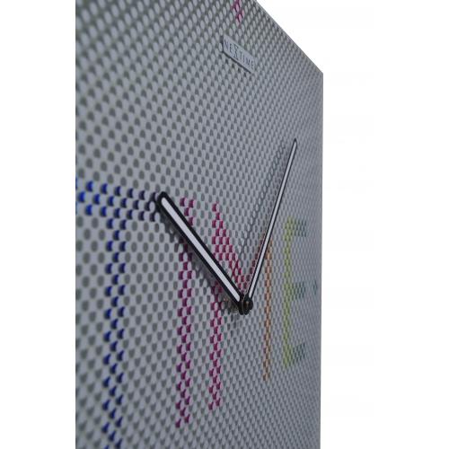 Afbeelding laden in galerijviewer, Nextime klok 8165 mistery - time, 43x43 cm, wall, metal
