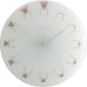Nextime klok 8809 chair, ø30 cm, wall, white multi-color