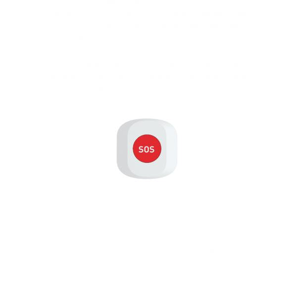 Afbeelding laden in galerijviewer, Woox r7052 smart sos button, wifi 2.4 ghz, zigbee 3.0, amazon alexa google assistant, 30m, white
