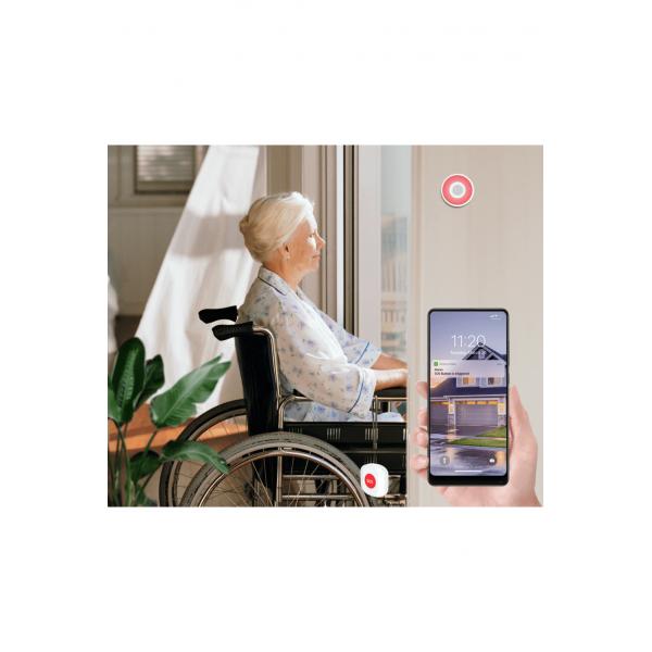 Afbeelding laden in galerijviewer, Woox r7052 smart sos button, wifi 2.4 ghz, zigbee 3.0, amazon alexa google assistant, 30m, white
