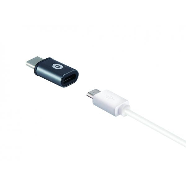 Afbeelding laden in galerijviewer, Conceptronic donn05g usb-c to micro usb otg adapter 3-pack, usb 2.0 type-c micro, male female, bl
