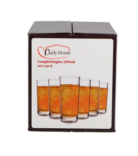 Afbeelding laden in galerijviewer, Daily home longdrinkglas set van 6 | 8 stuks
