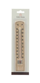 Afbeelding laden in galerijviewer, Daily home kamer thermometer hout 20 cm | 12 stuks
