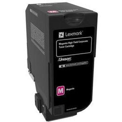 Tonercartridge lexmark 74c2hme magenta