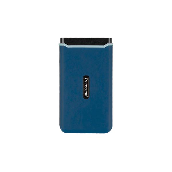 Afbeelding laden in galerijviewer, Transcend ts250gesd370c esd370c external ssd, 250gb, usb type-a c, pcie, 1050 950 mb s, navy blue

