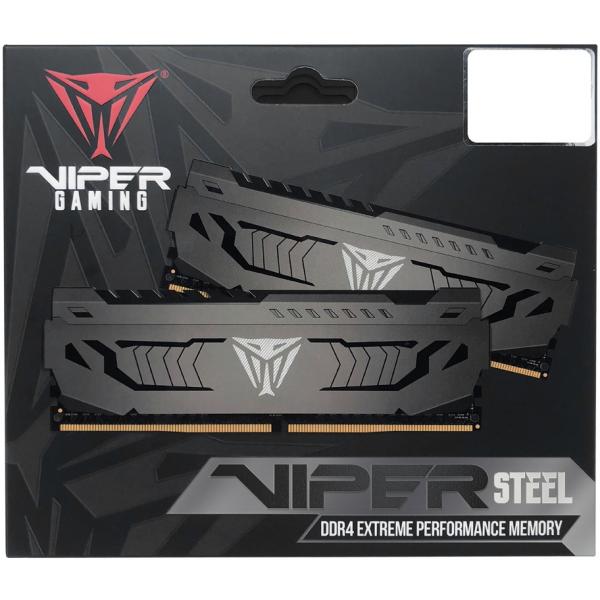Afbeelding laden in galerijviewer, Patriot pvs416g360c8k viper steel dual-channel kit, 16gb, dimm ddr4, 3600 mhz, cl18, 1.35v
