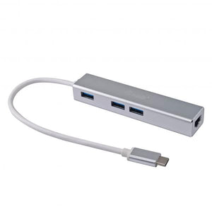Equip 133481 usb-c to 3-port usb 3.0 hub with gigabit adapter