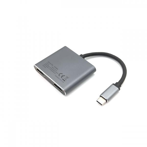 Afbeelding laden in galerijviewer, Equip 133484 usb-c 4 in 1 dual hdmi adapter
