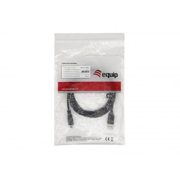 Afbeelding laden in galerijviewer, Equip 128886 usb 2.0 type-c to a, m m, usb 2.0, 480 mbit s, 3 m, black
