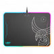 L33t gaming 160378 kvennavagn rgb hard gaming mat w qi charge, 355 x 255 x 5.8 mm, black