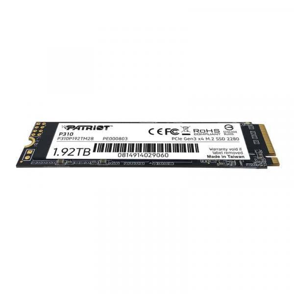 Afbeelding laden in galerijviewer, Patriot p310p192tm28p310 p310 ssd, 1920 gb, m.2 2280, retail, 2100 1800 mb s, 280k 250k iops

