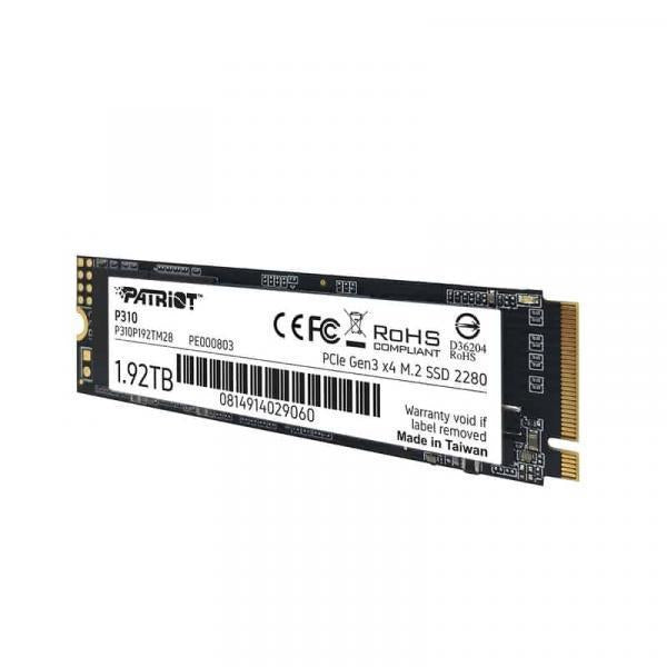 Afbeelding laden in galerijviewer, Patriot p310p192tm28p310 p310 ssd, 1920 gb, m.2 2280, retail, 2100 1800 mb s, 280k 250k iops
