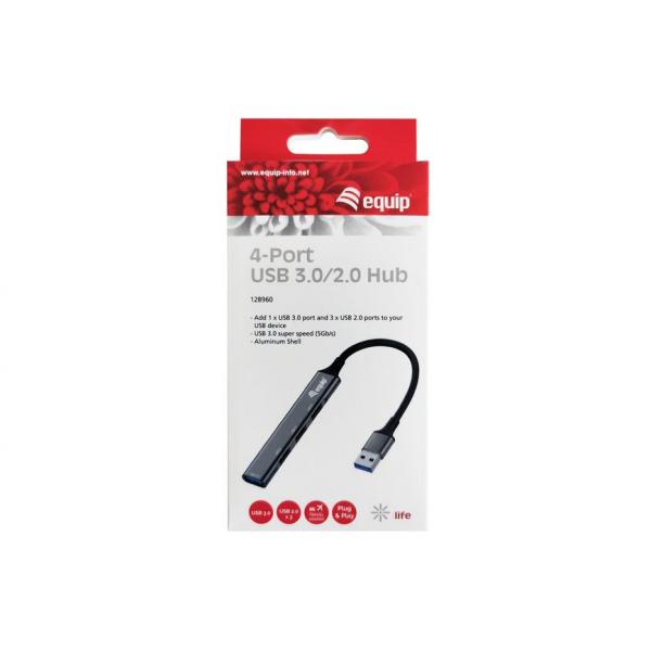 Afbeelding laden in galerijviewer, Equip 128960 4-port usb 3.0 2.0 hub
