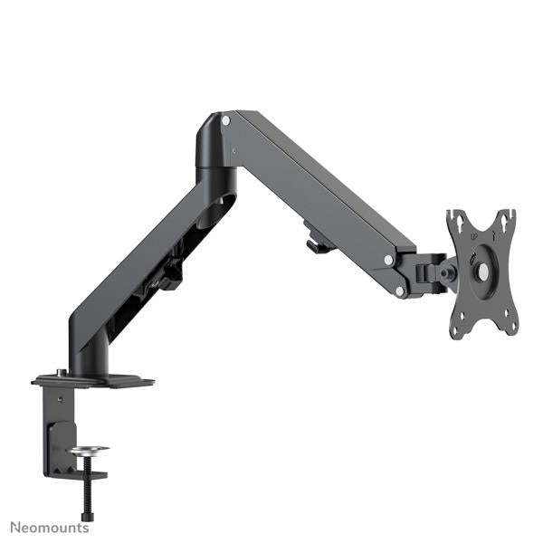 Afbeelding laden in galerijviewer, Neomounts ds70-700bl1 gas spring desk mount, clamp grommet, 17 - 27 inch, black
