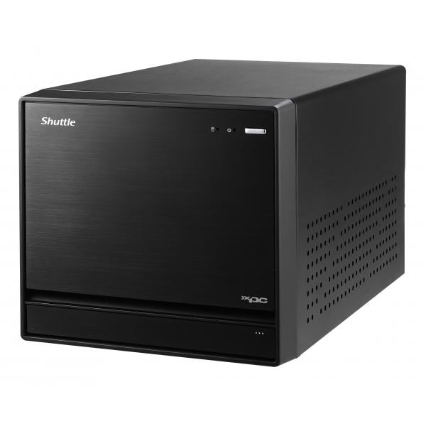 Afbeelding laden in galerijviewer, Shuttle sw580r8 black xpc cube pc barebone, lga1200, intel, 4x ddr4, dimm, m.2, 500w 80+ gold
