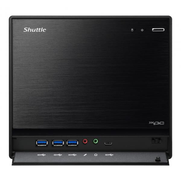 Afbeelding laden in galerijviewer, Shuttle sw580r8 black xpc cube pc barebone, lga1200, intel, 4x ddr4, dimm, m.2, 500w 80+ gold
