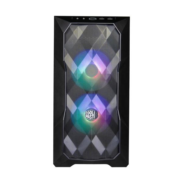 Afbeelding laden in galerijviewer, Cooler master cooler td300-kgnn-s00 td300 mesh, matx, midi-towe, argb, 3d mesh front, removable top, black
