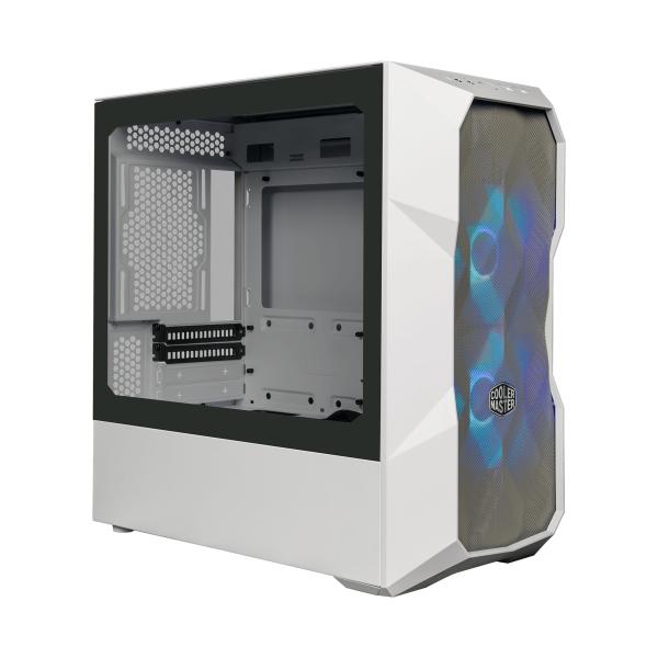 Afbeelding laden in galerijviewer, Cooler master td300-wgnn-s00 td300 mesh white, matx, midi-tower, argb hub, 3d mesh, removable top
