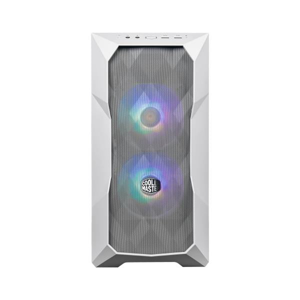 Afbeelding laden in galerijviewer, Cooler master td300-wgnn-s00 td300 mesh white, matx, midi-tower, argb hub, 3d mesh, removable top

