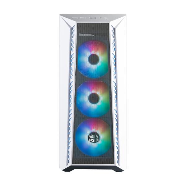 Afbeelding laden in galerijviewer, Cooler master mb520-wgnn-s00 masterbox 520 mesh white, atx, midi, edge-to-edge transparent window
