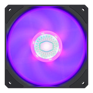 Cooler master mfx-b2dn-18npc-r1 sickleflow 120 rgb, 4-pin, 120mm, rifle, 650-1800 rpm, 8 - 27 dba