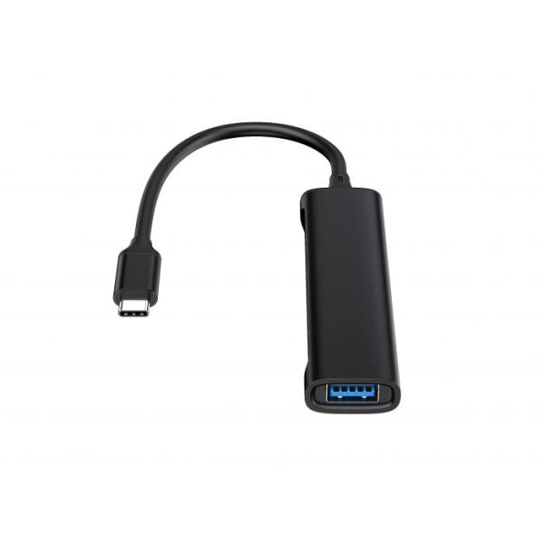 Afbeelding laden in galerijviewer, Conceptronic hubbies12b hubbies 4-port usb 3.0 hub, 2 usb-c 2 usb-a ports, aluminum case, usb-c
