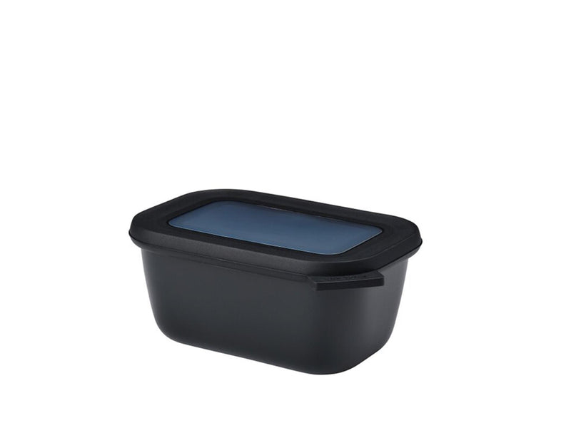 Afbeelding laden in galerijviewer, Mepal multikom cirqula rechthoekig 750ml - nordic black 17,6x12,6x7,5cm
