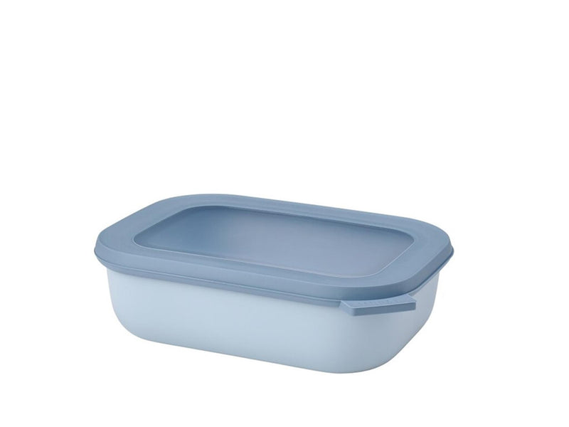 Afbeelding laden in galerijviewer, Mepal multikom cirqula rechthoekig 1000ml - nordic blue 21,2x16,2x6,1cm
