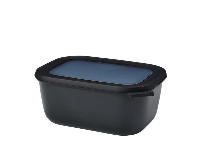 Afbeelding laden in galerijviewer, Mepal multikom cirqula rechthoekig 1500ml - nordic black 21,2x16,2x8,9cm
