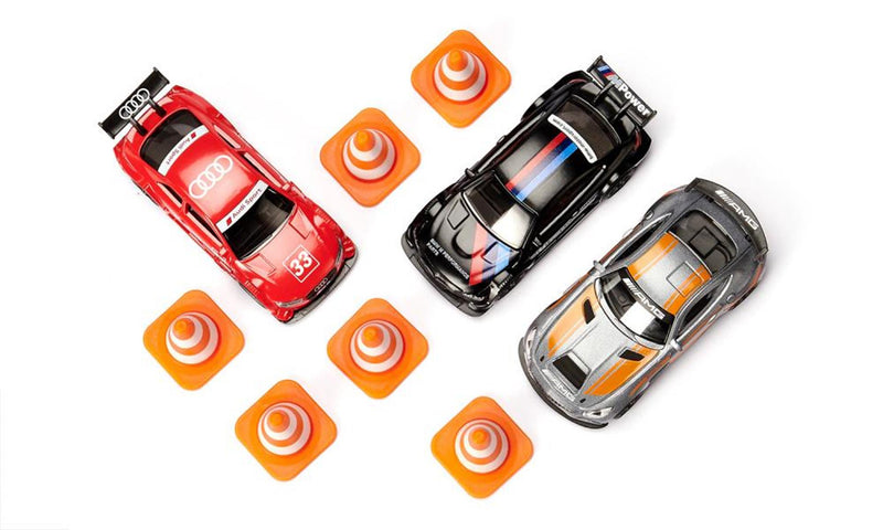Afbeelding laden in galerijviewer, Siku 6331, cadeauset race, mercedes-amg gt4, audi rs 5 racing en bmw m4, incl. 6 verkeerskegels, speelgoedauto's, metaal kunststof, multicolor, met sportvelgen en achtervleugels,meerkleuren
