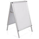 Stoepbord bi-office wit 745 x 1255 mm (b x h)