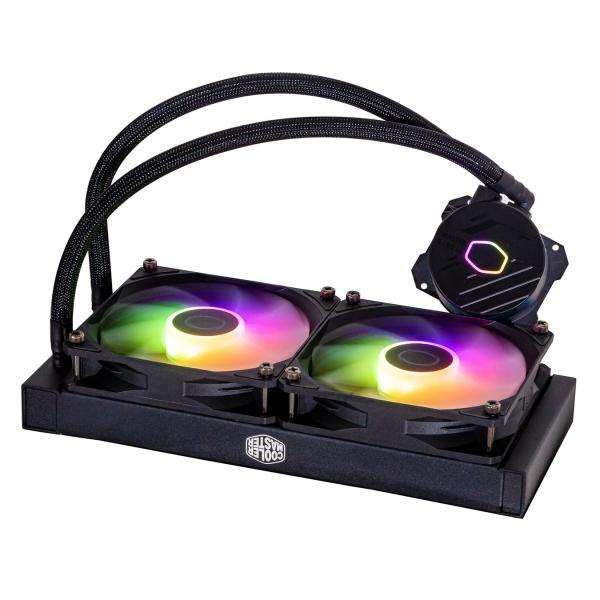 Afbeelding laden in galerijviewer, Cooler master mlw-d24m-a18pz-r1 masterliquid 240l core argb, 4-pin, 2x 120mm argb, 27.2 dba (max)
