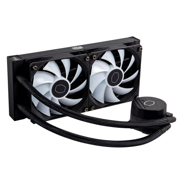 Afbeelding laden in galerijviewer, Cooler master mlw-d24m-a18pz-r1 masterliquid 240l core argb, 4-pin, 2x 120mm argb, 27.2 dba (max)
