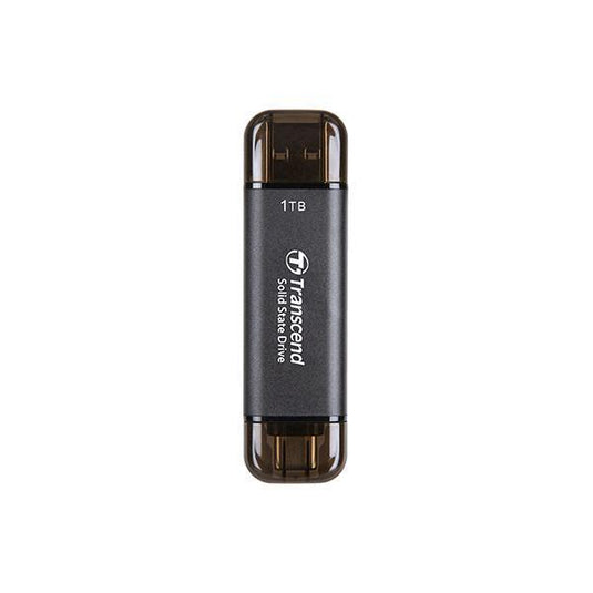 Transcend ts1tesd310c esd310c external ssd, 1tb, usb type-c type-a, 10gbps