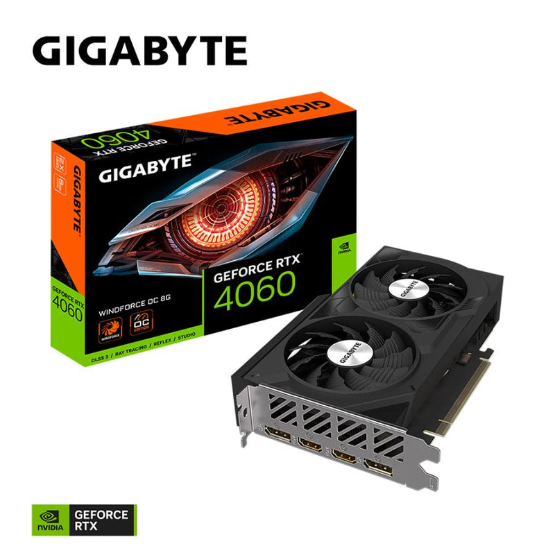 Afbeelding laden in galerijviewer, GIGABYTE GeForce RTX 4060 WINDFORCE OC 8G
