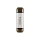 Transcend ts1tesd310s esd310s external ssd, 1tb, usb 10gbps, type c a, 1050 mb s, silver