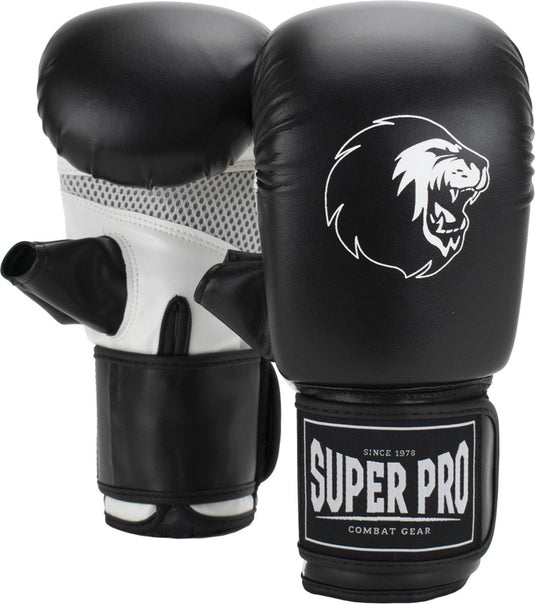 Super pro combat gear victor bokszakhandschoenen zwart wit extra small