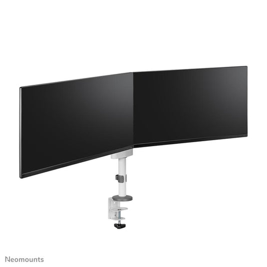 Neomounts ds60-425wh2 desk-mount, 2x 27 inch 8kg, tilt rotate swivel, 100x100 mm, white