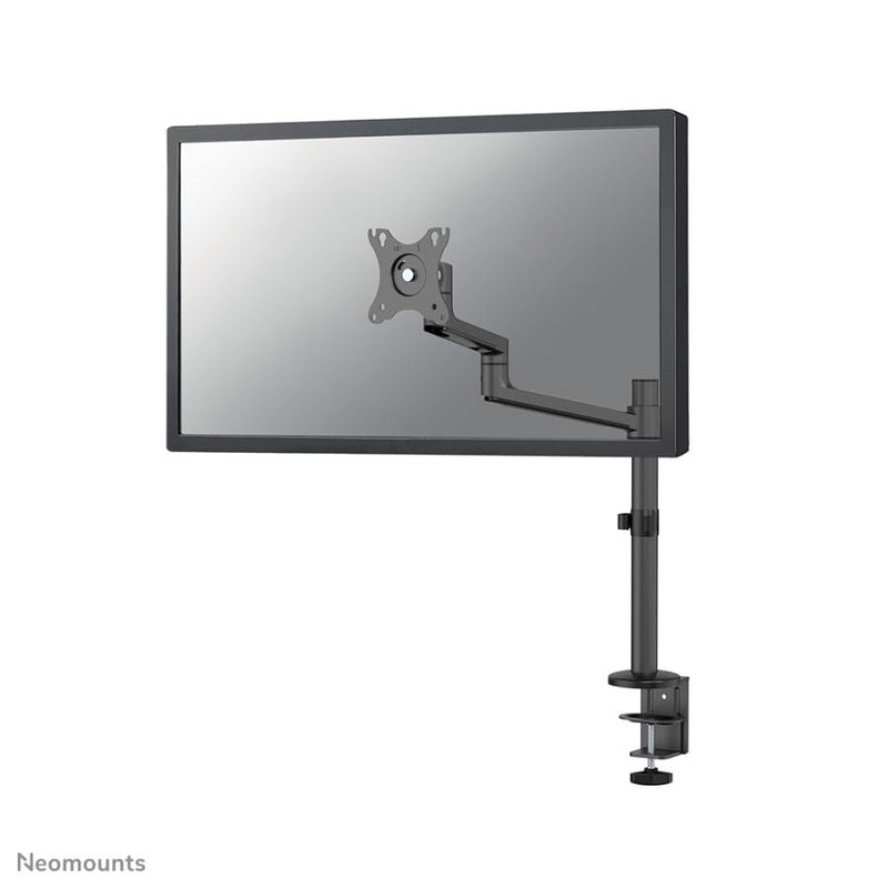 Afbeelding laden in galerijviewer, Neomounts ds60-425bl1 desk-mount, 1x 27 inch, 8 kg, tilt rotate swivel, 100x100 mm, black
