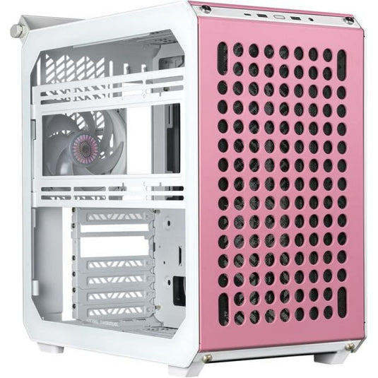 Cooler master q500-dgnn-s00 qube 500 flatpack macaron edition atx, multi-color front, 120 140 mm