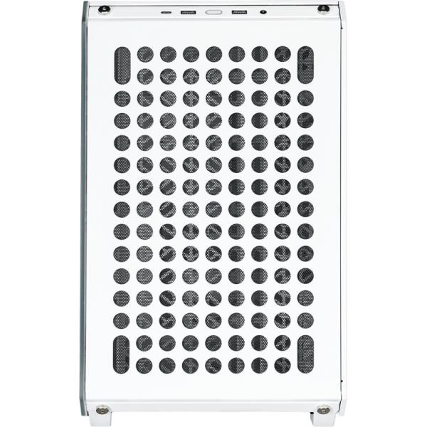 Afbeelding laden in galerijviewer, Cooler master q500-wgnn-s00 qube 500 flatpack white, atx, usb 3.2, 120 140 mm, water-cooling ready
