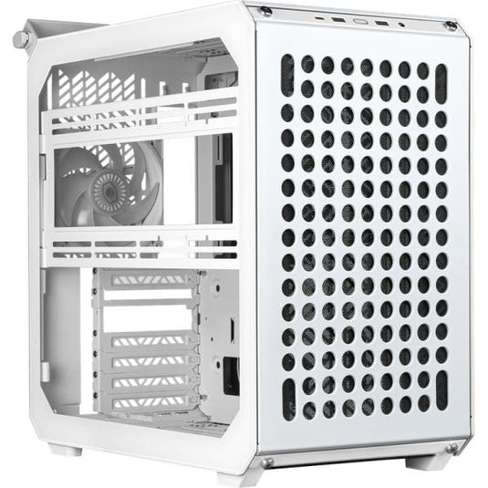 Cooler master q500-wgnn-s00 qube 500 flatpack white, atx, usb 3.2, 120 140 mm, water-cooling ready