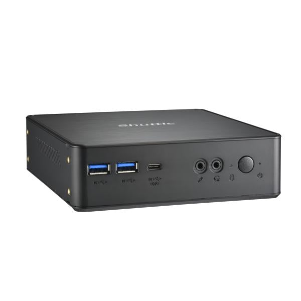 Afbeelding laden in galerijviewer, Shuttle nc40u xpc nano pc nc40u mini pc barebone, intel celeron 7305u, 6x usb3.2, 2x m.2, lan, 24 7
