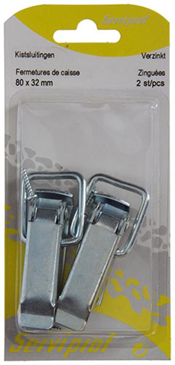 Afbeelding laden in galerijviewer, Mack 1013343 - 2 kistsluitingen verzinkt 80x32mm | 5 stuks
