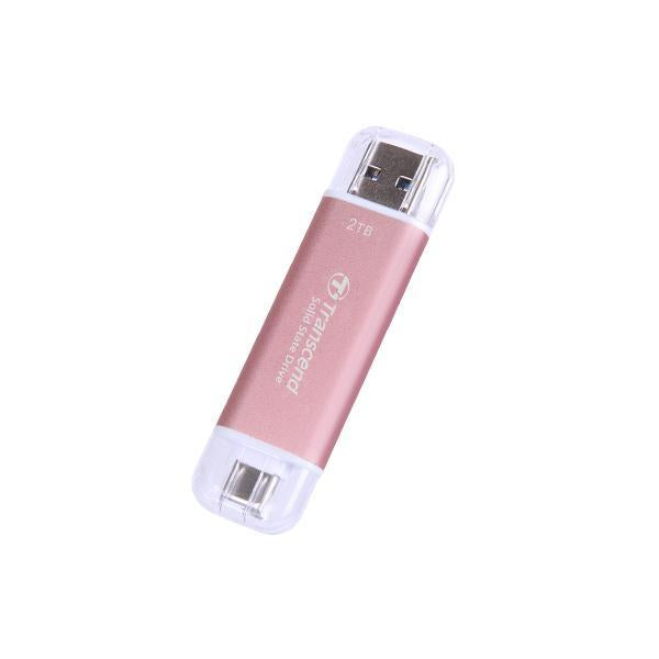 Afbeelding laden in galerijviewer, Transcend ts1tesd310p esd310p external ssd, 1 tb, usb 10gbps, type c a, 1050 950 mb s, pink
