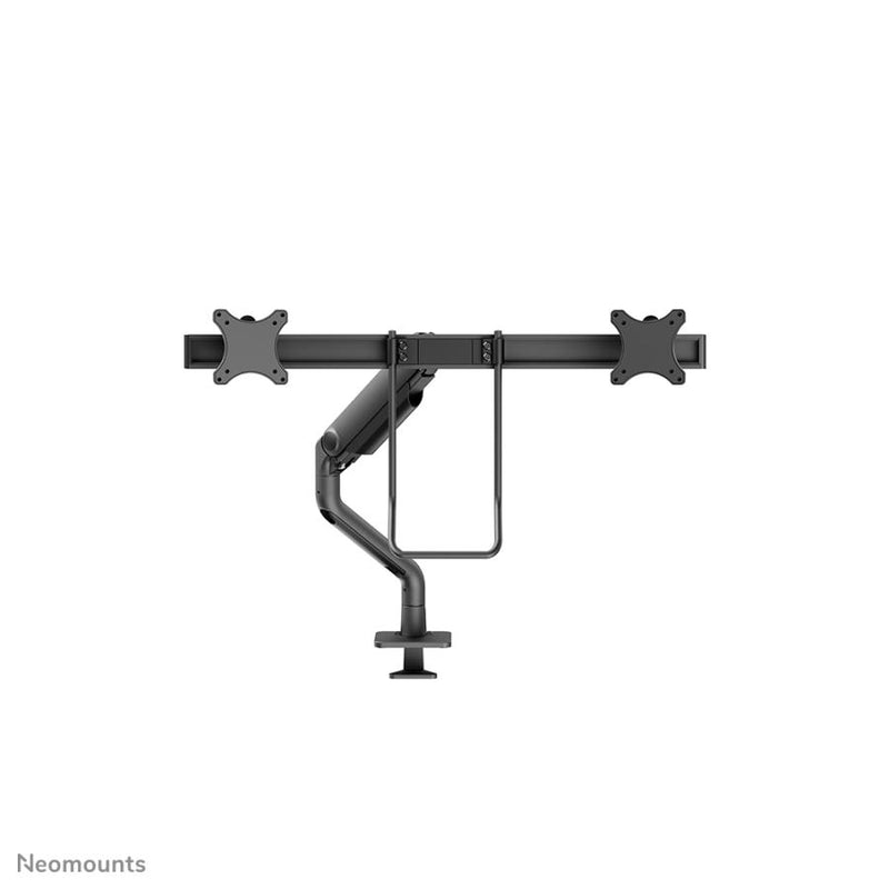 Afbeelding laden in galerijviewer, Neomounts ds75s-950bl2 full-motion desk mount, 2x 17 - 27 , 8kg, 100x100 mm, black
