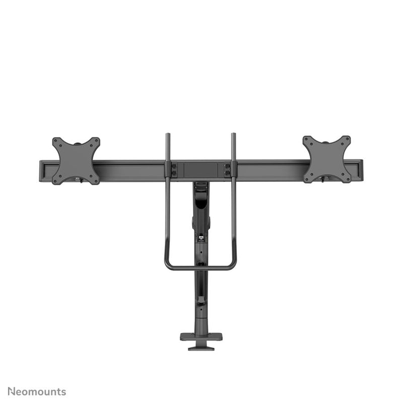 Afbeelding laden in galerijviewer, Neomounts ds75s-950bl2 full-motion desk mount, 2x 17 - 27 , 8kg, 100x100 mm, black
