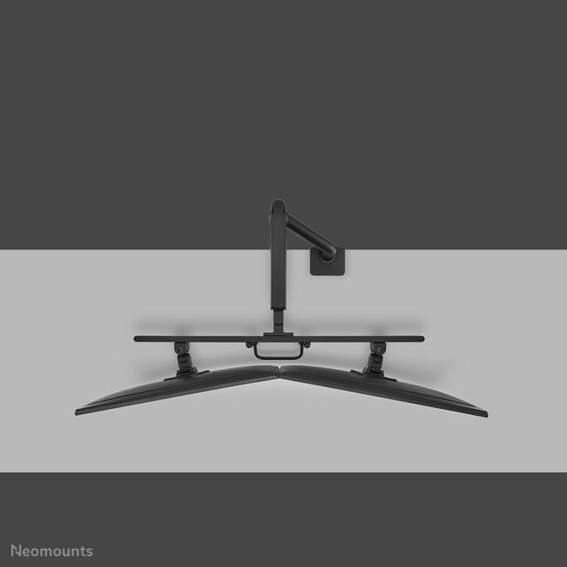 Afbeelding laden in galerijviewer, Neomounts ds75s-950bl2 full-motion desk mount, 2x 17 - 27 , 8kg, 100x100 mm, black
